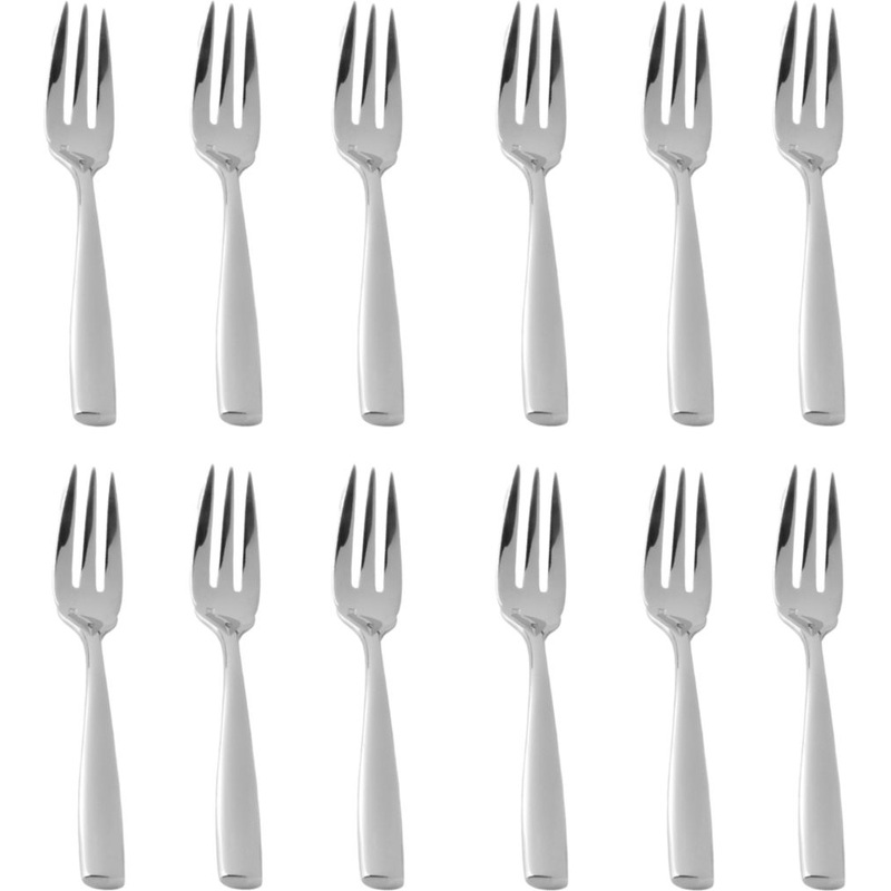 Fortessa - 7.2" Stainless Steel Lucca Fish Fork, Pack of 12 - 1.5.102.00.031