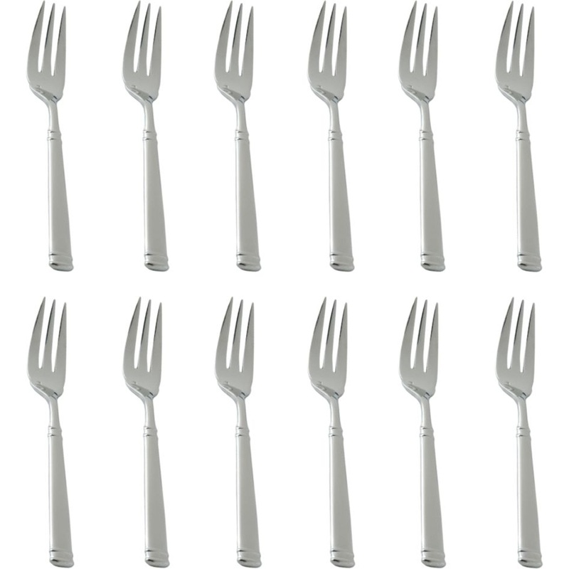 Fortessa - 7.4" Stainless Steel Bistro Fish Fork, Pack of 12 - 1.5.130.00.031