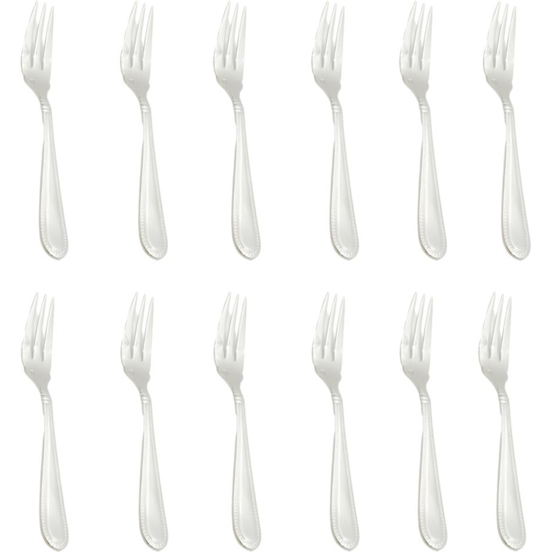 Fortessa - 7.4" Stainless Steel Caviar Fish Fork, Pack of 12 - 1.5.136.00.031