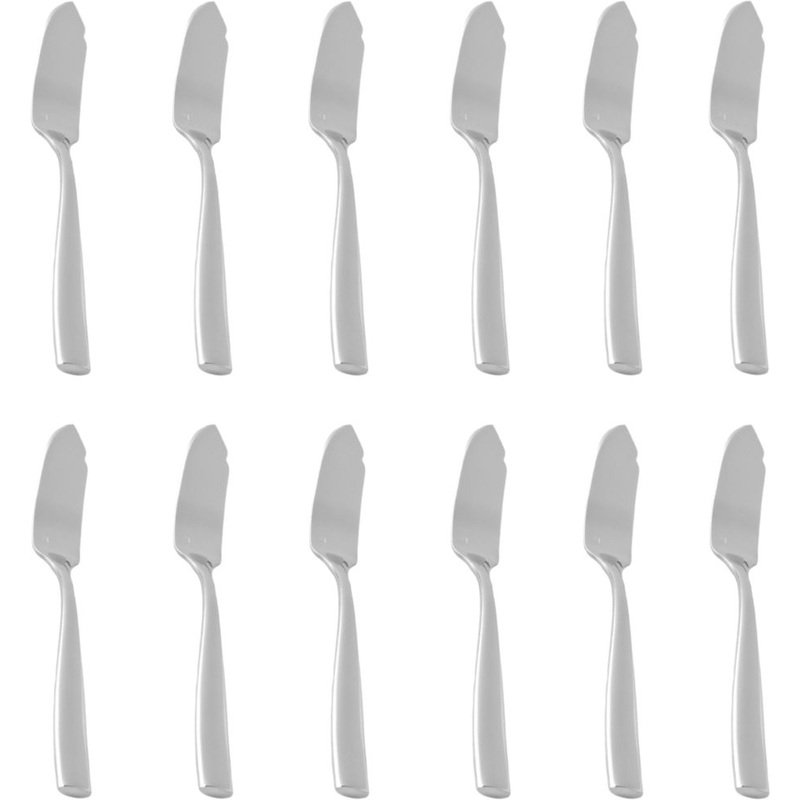 Fortessa - 7.5" Stainless Steel Lucca Fish Knife, Pack of 12 - 1.5.102.00.032
