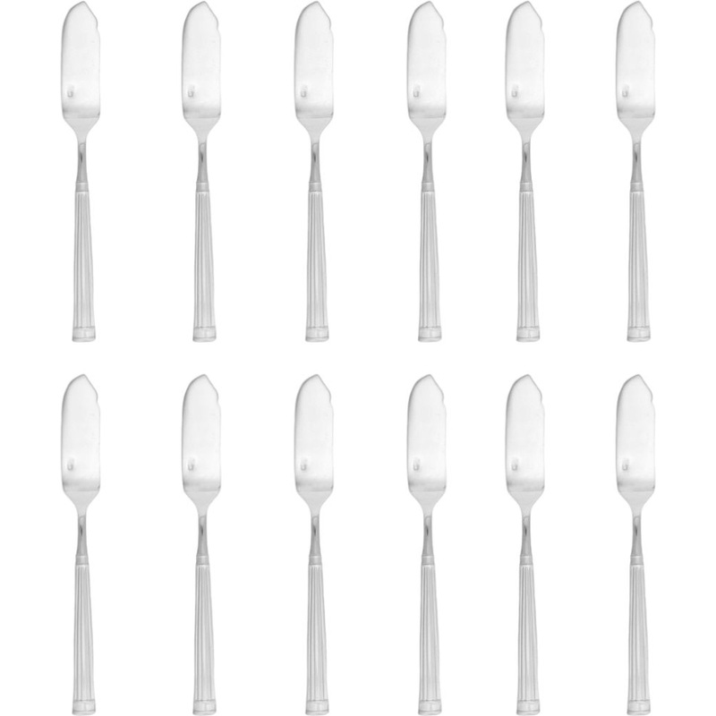 Fortessa - 7.6" Stainless Steel Doria Fish Knife, Pack of 12 - 1.5.131.00.032
