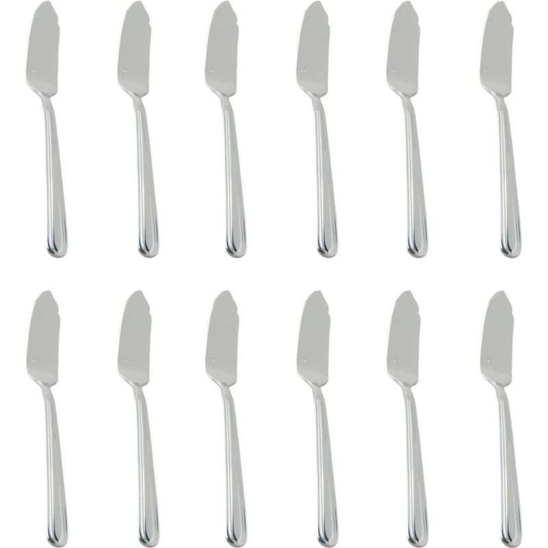 Fortessa - 7.7" Stainless Steel Metropolitan Fish Knife, Pack of 12 - 1.5.120.00.032