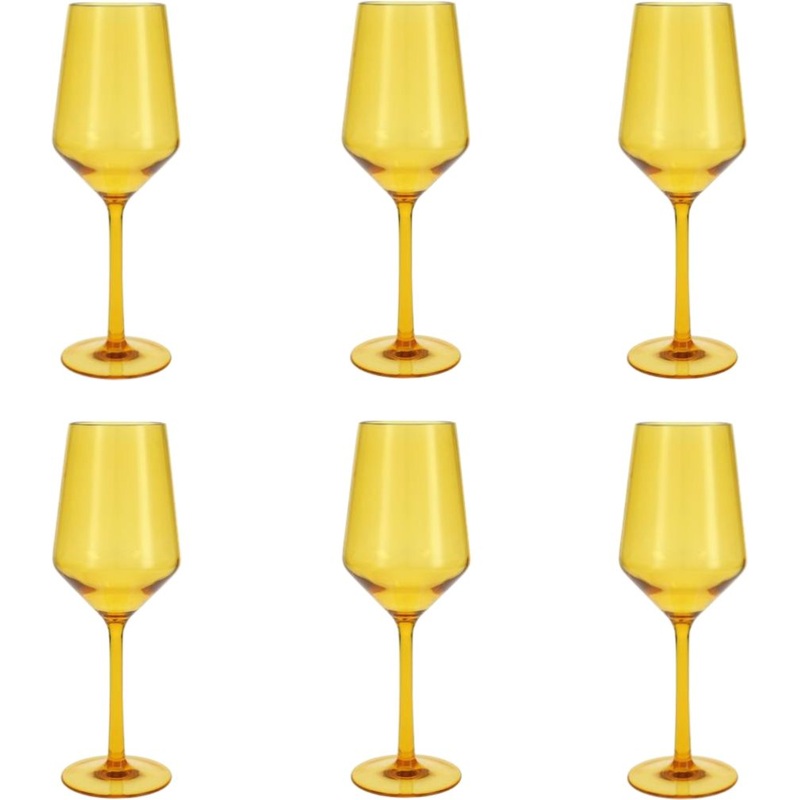 Fortessa - Sole 13 Oz Yellow Sun Sauvignon Blanc Glass, Pack of 6 - PS.SOLE.YS.03