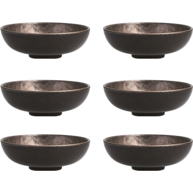 Fortessa - 15.5 Oz Nivo Metallic Soup Bowl, Pack of 6 - D752.315.0000