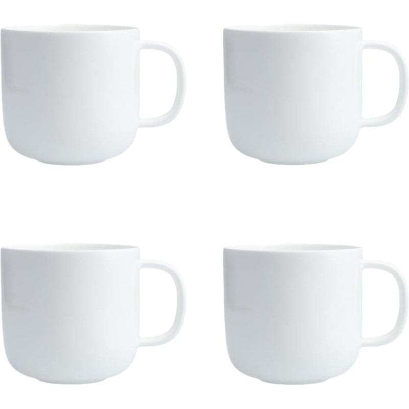 Fortessa - 15 Oz Modern Coupe Mug, Pack of 4 - FFD-MC-801