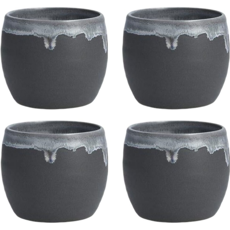 Fortessa - 3" Harlan Charcoal Cup, Pack of 4 (Collection No 1) - CT.0217.08