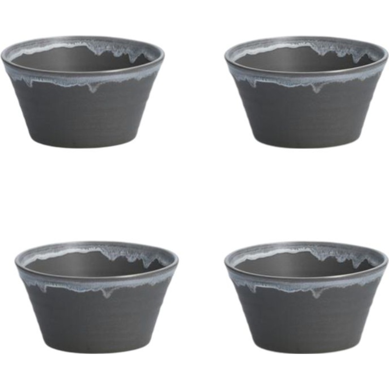 Fortessa - 5.5" Etta Charcoal Bowl, Pack of 4 (Collection No 1) - CT.0212.17