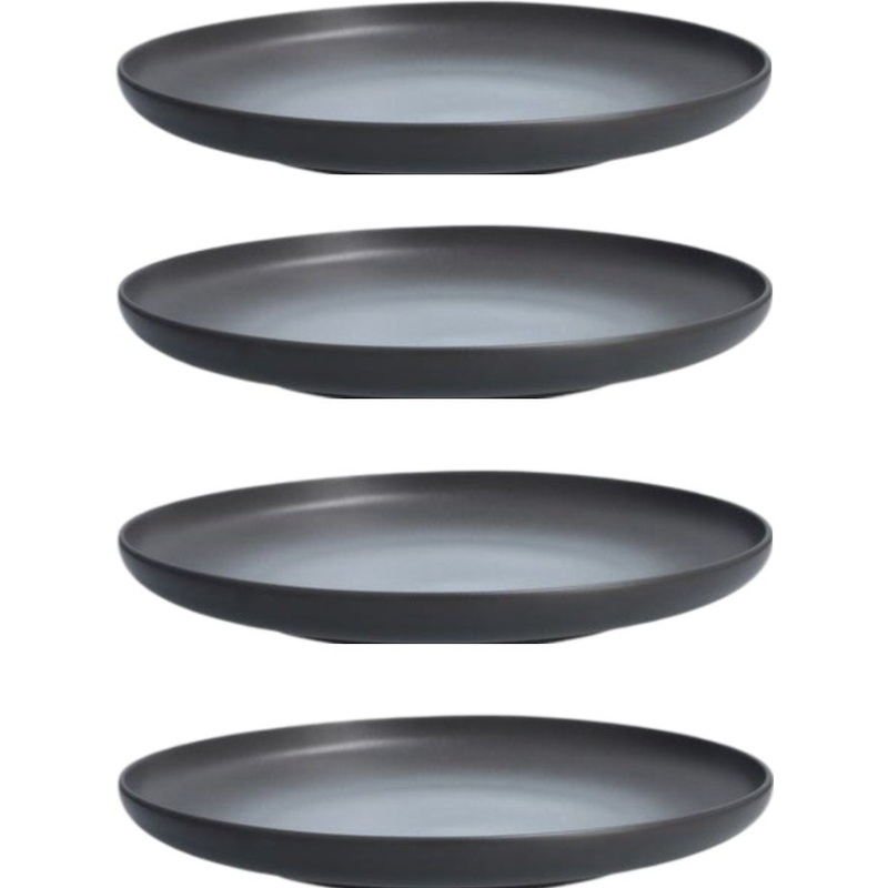 Fortessa - 8.5" Hugo Charcoal Coupe Plate, Pack of 4 (Collection No 1) - CT.0212.23