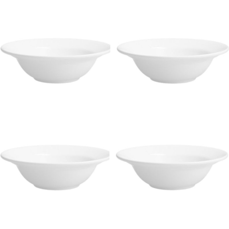 Fortessa - 8 Oz Andromeda Rimmed Cereal Bowl, Pack of 4 - HBW-00-212