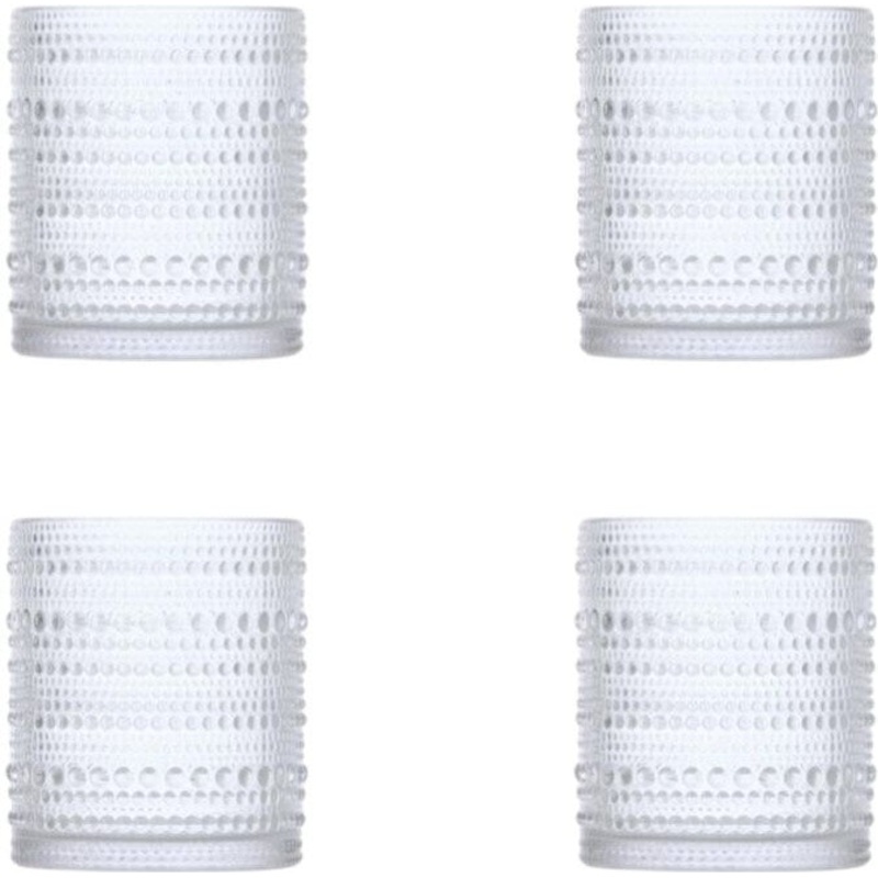 Fortessa - Jupiter 10 Oz Clear Double Old Fashioned Glass, Pack of 4 - JUPITERCL.4.04