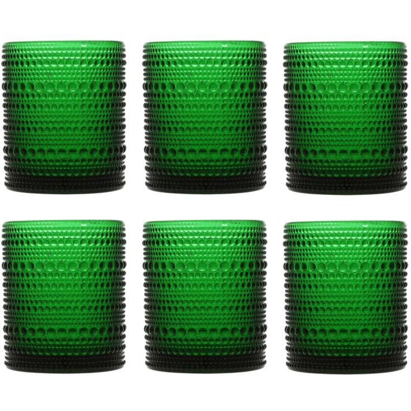 Fortessa - Jupiter 10 Oz Green Double Old Fashioned Glass, Pack of 6 - JUPITERDG.04