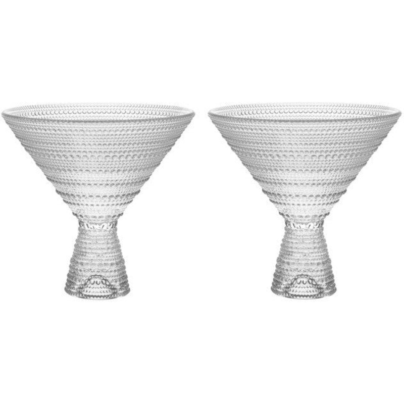 Fortessa - Jupiter 11.5 Oz Clear Martini Glass, Pack of 2 - JUPITERCL.2.06