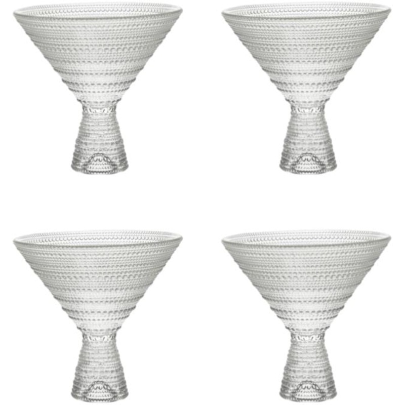 Fortessa - Jupiter 11.5 Oz Clear Martini Glass, Pack of 4 - JUPITERCL.06