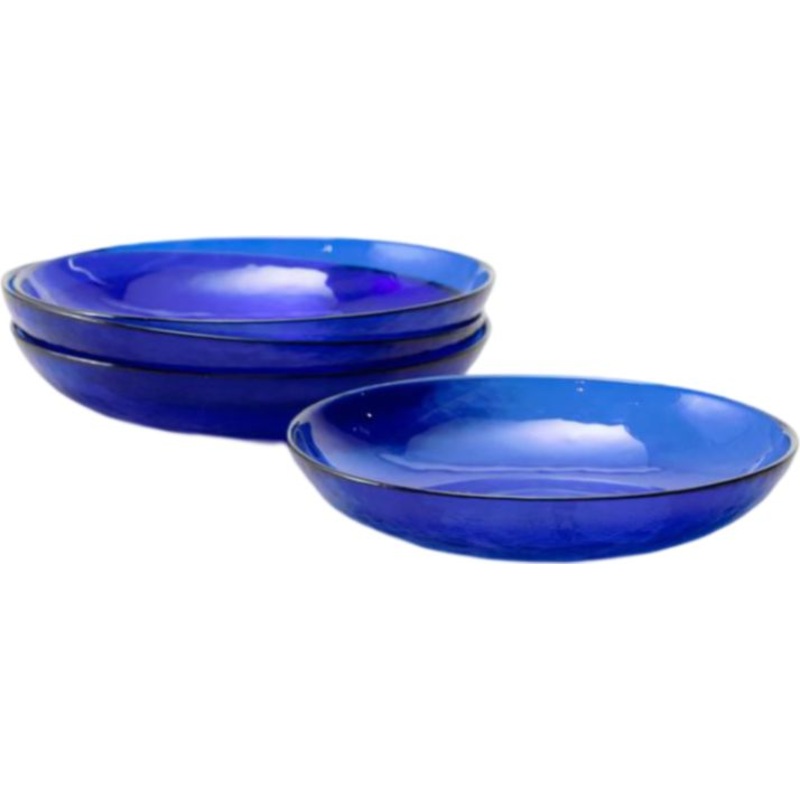 Fortessa - Los Cabos Cobalt 25 Oz Coupe Entre Bowl, Pack of 4 - 2700.COBALT.07