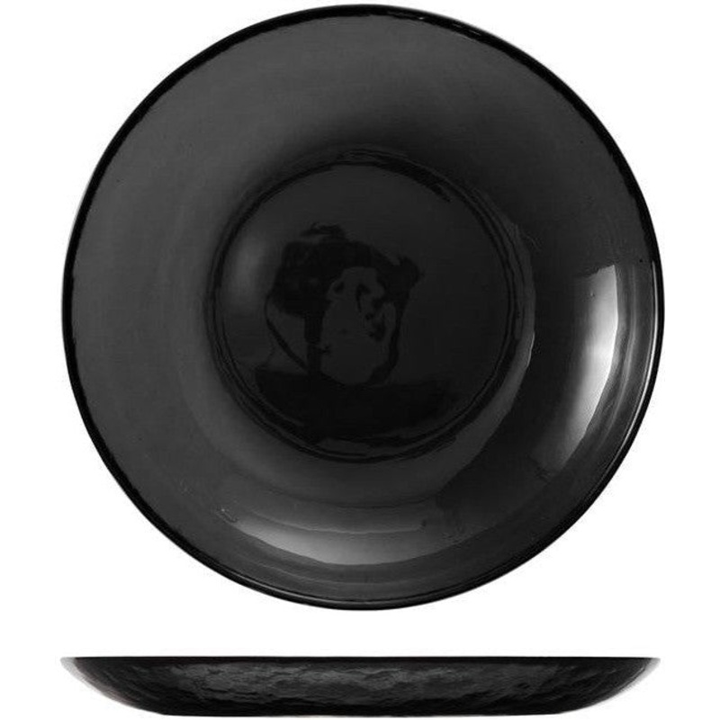 Fortessa - Los Cabos Shadow Black 8" Salad Plate, Pack of 4 - 2700.SHADOW.02