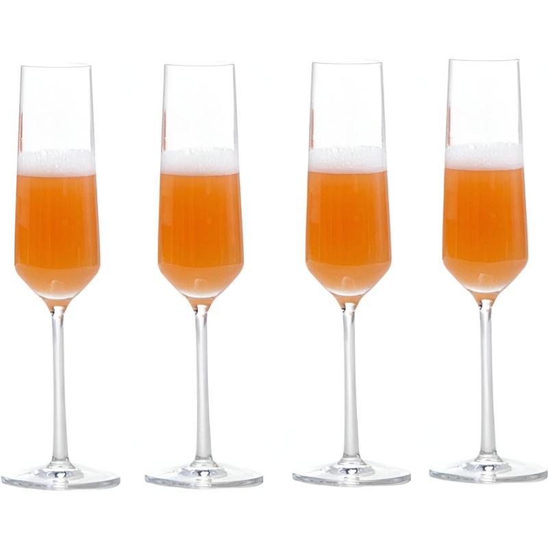 Fortessa - Pure 7.3 Oz Champagne Flute Glass, Pack of 4 - 0026.117936
