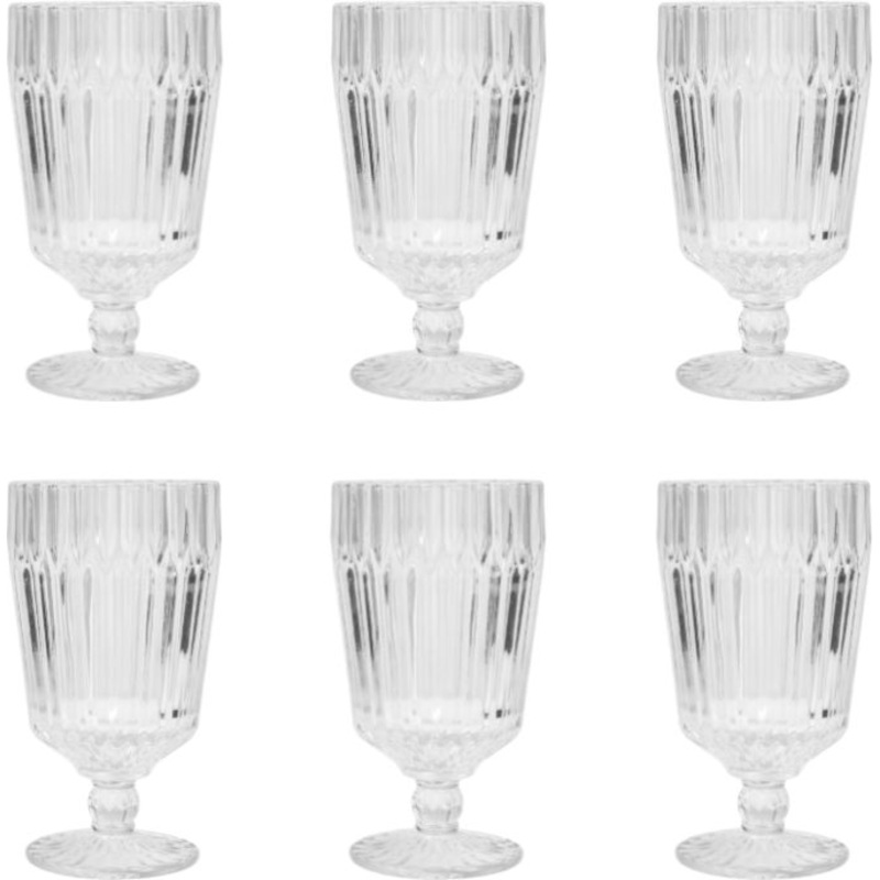 Fortessa - Archie Clear 14.2 Oz Goblet Glass, Pack of 6 - ARCHIE.CL.01