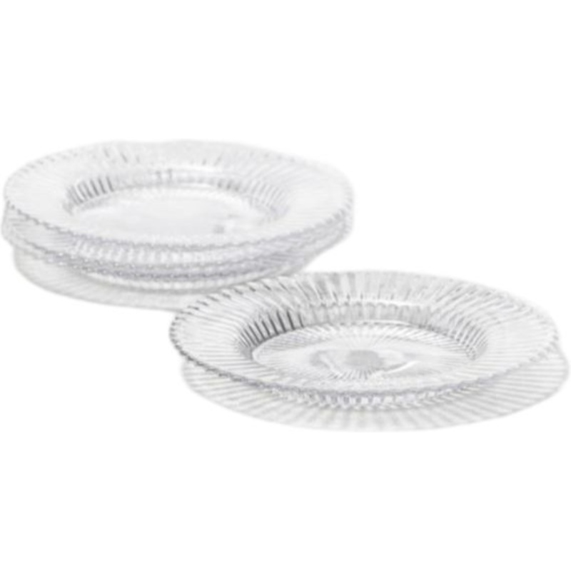 Fortessa - Archie Clear 8.5" Salad/Dessert Plate, Pack of 4 - ARCHIE.CL.06