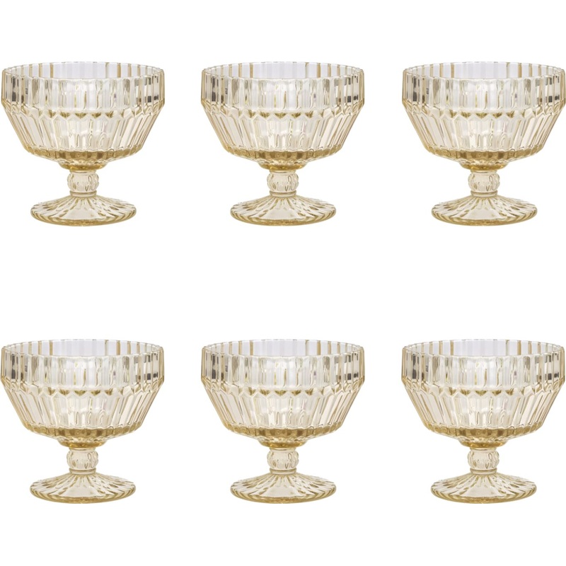 Fortessa - Archie Ginger Gold 10 Oz Footed Dessert Bowl, Pack of 6 - ARCHIE.GG.02