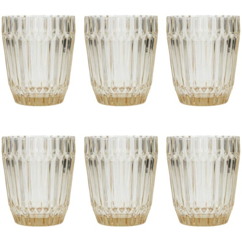 Fortessa - Archie Ginger Gold 12.5 Oz Double Old Fashioned Glass, Pack of 6 - ARCHIE.GG.04