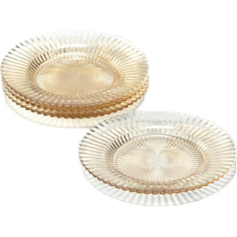 Fortessa - Archie Ginger Gold 8.5" Salad/Dessert Plate, Pack of 4 - ARCHIE.GG.06