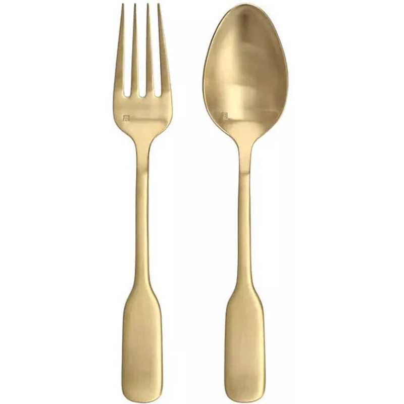 Fortessa - Ashton Brushed Gold 2 Pc Stainless Steel Serving Set - 2PPS-9B-111-05