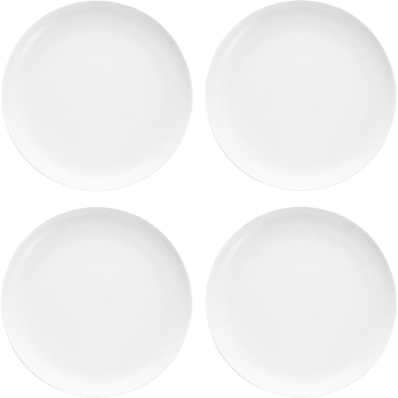 Fortessa - Cooper 9" Outdoor White Coupe Salad Plate, Pack of 4 - MD.MC.02