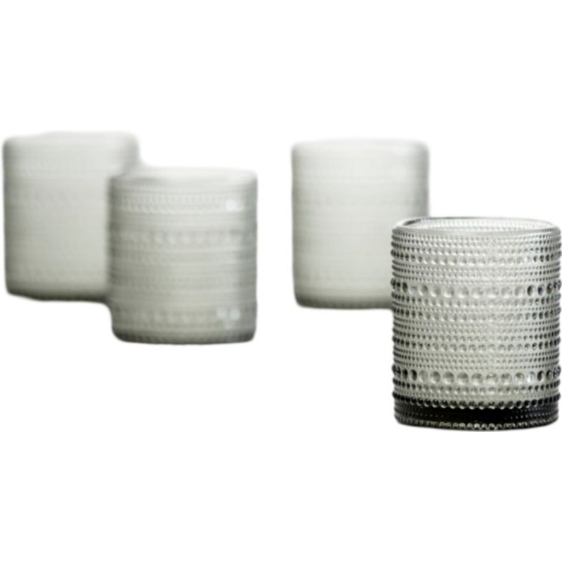 Fortessa - Jupiter 10 Oz Grey Double Old Fashioned Glass, Pack of 4 - JUPITERSM.4.04