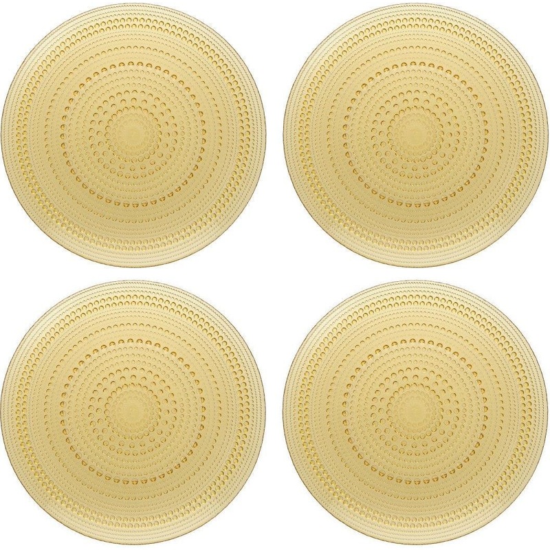 Fortessa - Jupiter 13" Amber Charger, Pack of 4 - JUPITERAM.19