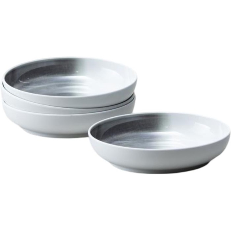 Fortessa - La Cote 8" Outdoor Mistral Gray Coupe Bowl, Pack of 4 - MD.LACOTE.MG.07