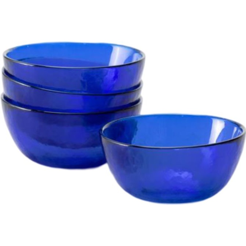 Fortessa - Los Cabos Cobalt 12.5 Oz Bowl, Pack of 4 - 2700.COBALT.13