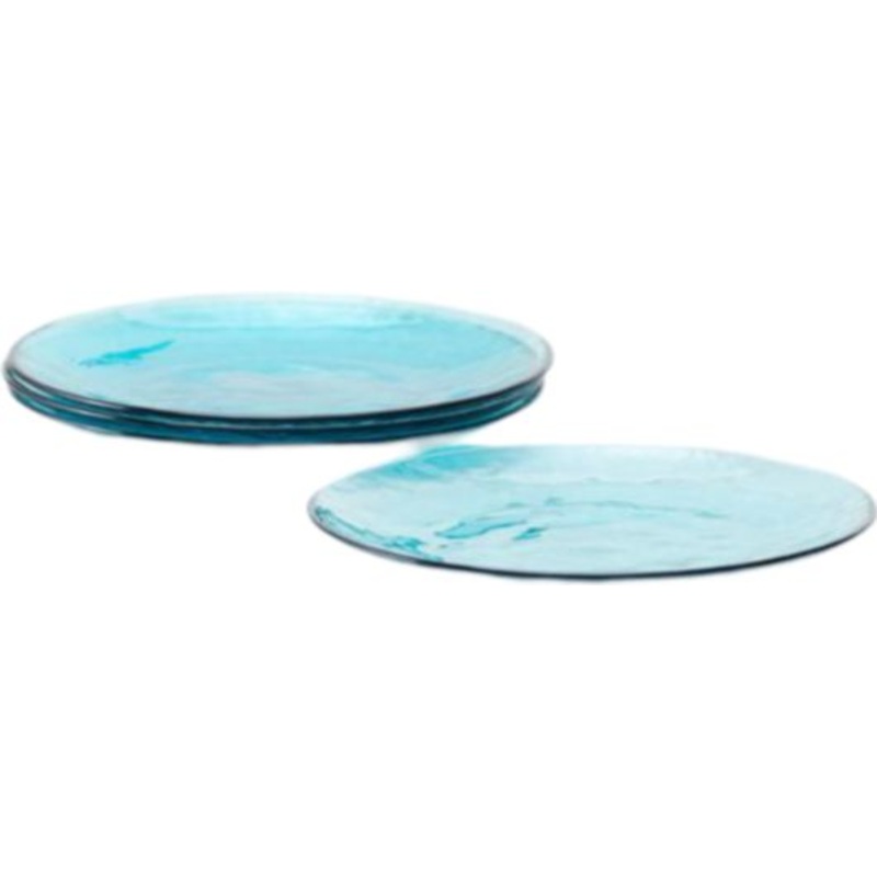 Fortessa - Los Cabos Lagoon Blue 8" Salad Plate, Pack of 4 - 2700.LAGOON.02
