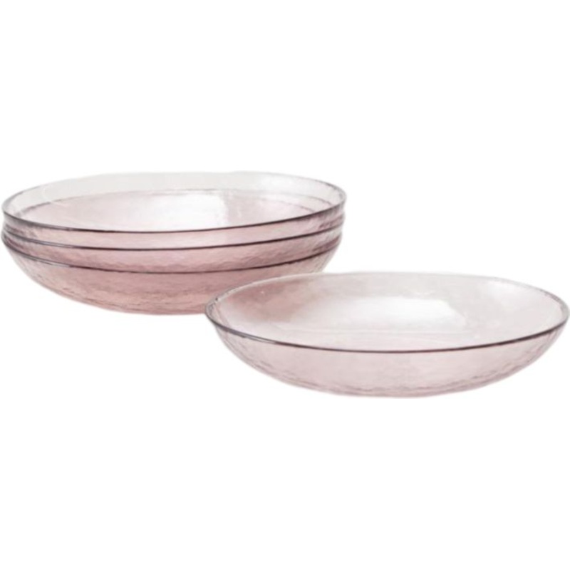 Fortessa - Los Cabos Pink 25 Oz Coupe Entre Bowl, Pack of 4 - 2700.PINK.07