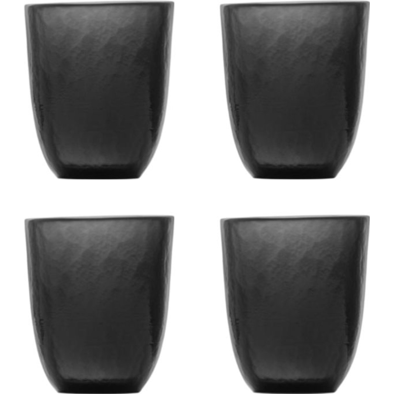 Fortessa - Los Cabos Shadow Black 10 Oz Tumbler, Pack of 4 - 2700.SHADOW.04