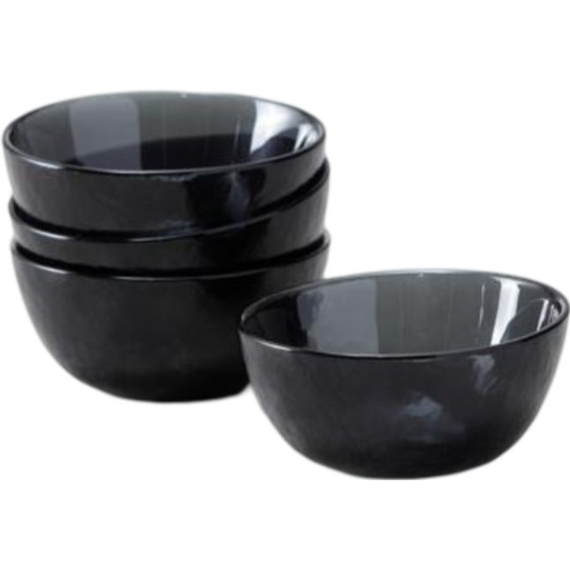 Fortessa - Los Cabos Shadow Black 12.5 Oz Bowl, Pack of 4 - 2700.SHADOW.13