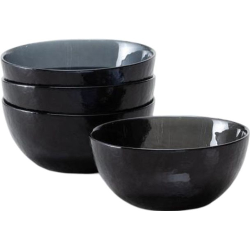Fortessa - Los Cabos Shadow Black 21 Oz Cereal Bowl, Pack of 4 - 2700.SHADOW.06