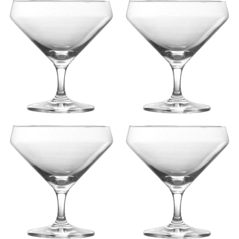 Fortessa - Pure 23.3 Oz Short Stem Martini Glass, Pack of 4 - 0026.123816