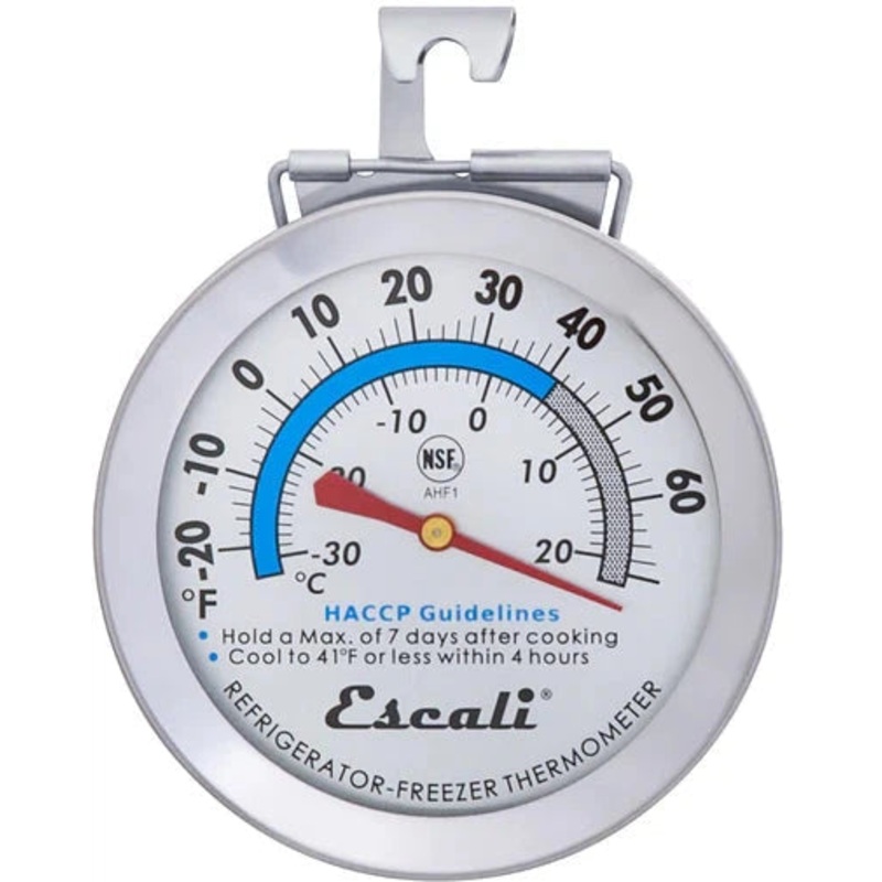 Escali - 2.87" Refrigerator / Freezer Dial Thermometer - AHF1