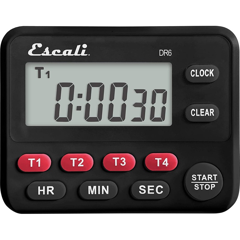 Escali - Black Four Event Digital Timer - DR6