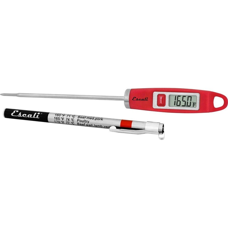 Escali - Red Gourmet Digital Thermometer - DH1-R