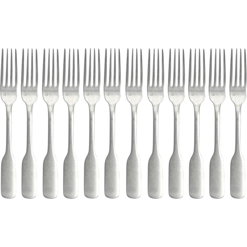 Fortessa - Ashton 8" Antiqued Table Fork, Pack of 12 - 1.5T.111.00.002