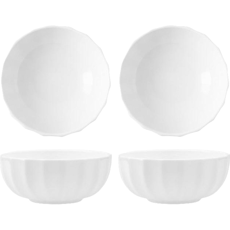 Fortessa - Blyss 4.7" 11 Oz White Bowl, Pack of 4 - FBC-BL-812