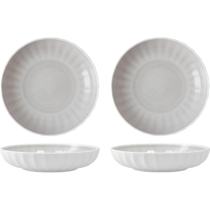 Fortessa - Blyss 8.6" 24 Oz Gray Bowl, Pack of 4 - FBC-BL-GY-810