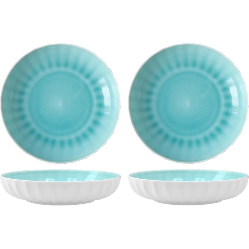 Fortessa - Blyss 8.6" 24 Oz Turquoise Bowl, Pack of 4 - FBC-BL-TQ-810