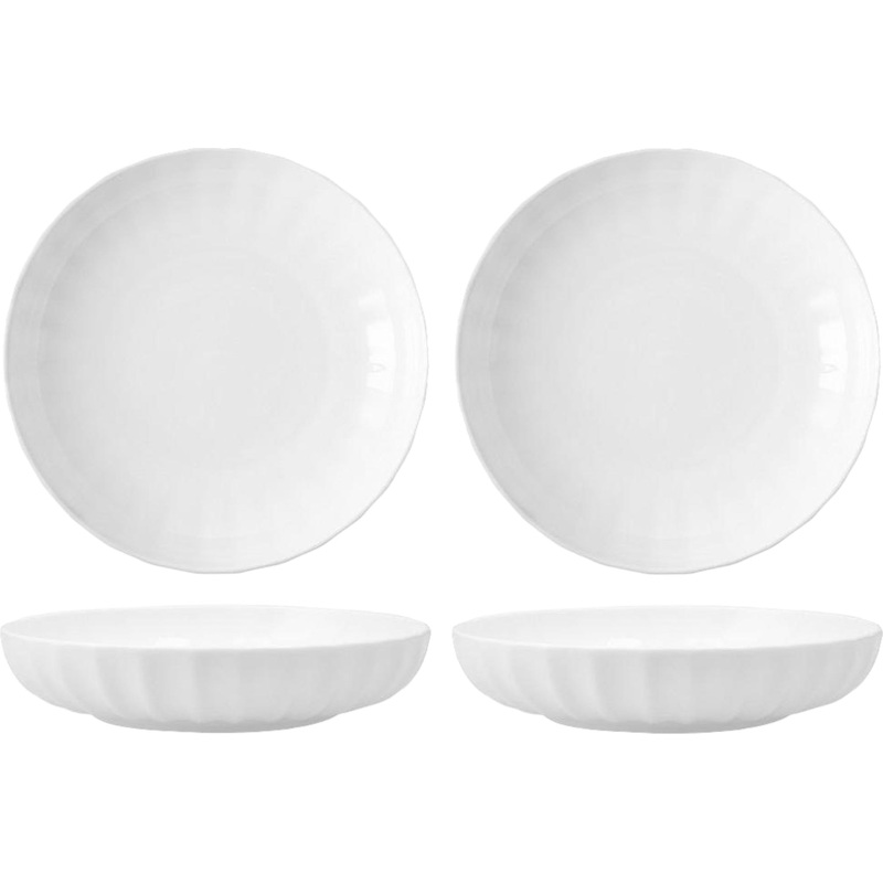 Fortessa - Blyss 8.6" 24 Oz White Bowl, Pack of 4 - FBC-BL-810