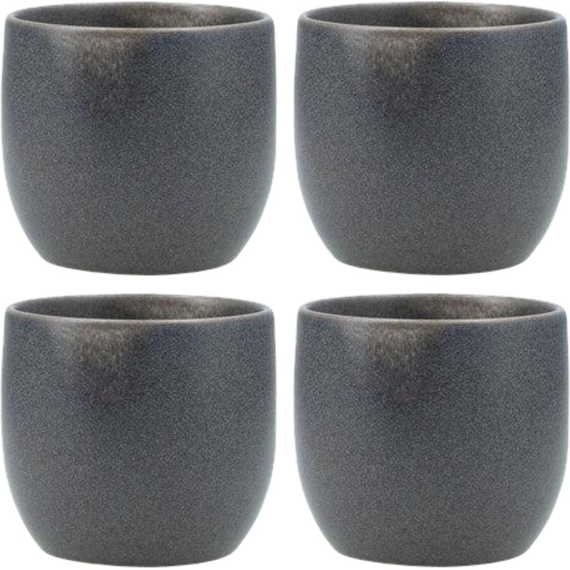Fortessa - CT Collection Iceland Volcanic 3" Gray Cup, Pack of 4 - CT.ICE.VG.456