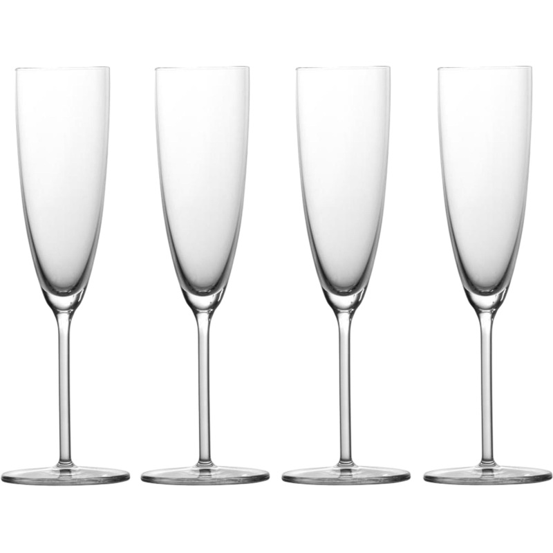 Fortessa - Era 7.2 Oz Clear Champagne Flute, Pack of 4 - 0110.123977