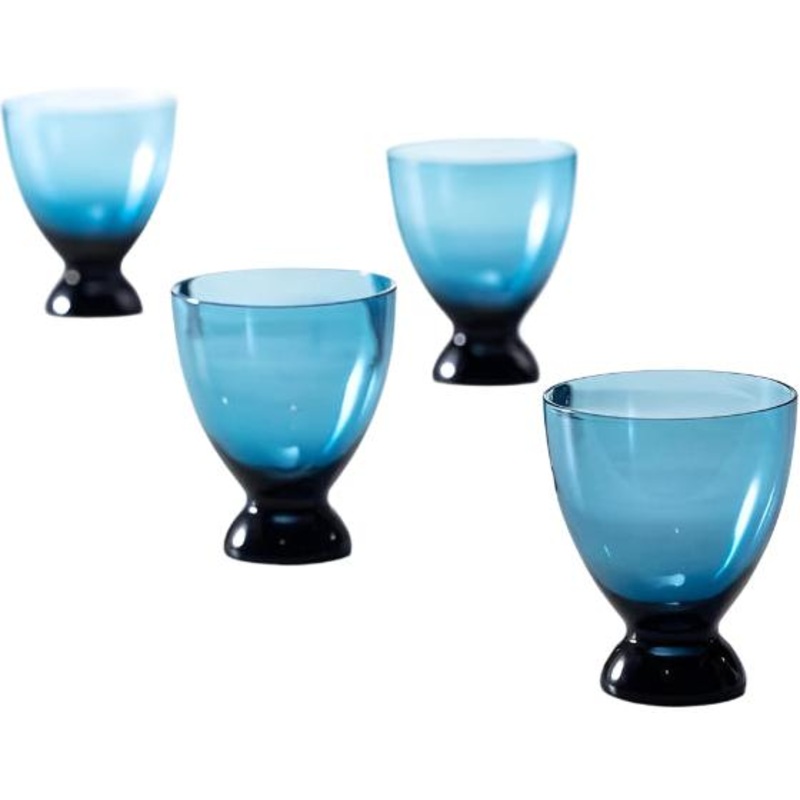 Fortessa - Gala 11.2 Oz Cornflower Lowball Cocktail Glass, Pack of 4 - GALA.BL.4.01