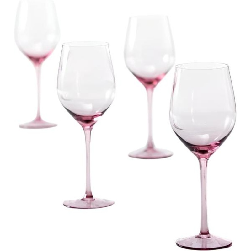 Fortessa - Gala 14.2 Oz Pink Universal Wine Glass, Pack of 4 - GALA.PK.4.07