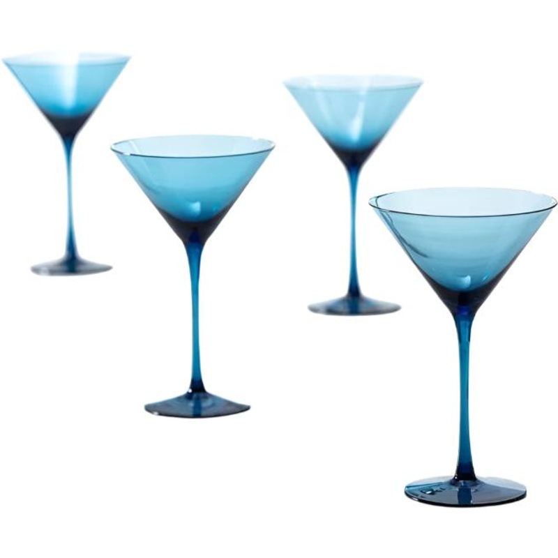 Fortessa - Gala 8.4 Oz Cornflower Martini Glass, Pack of 4 - GALA.BL.4.06